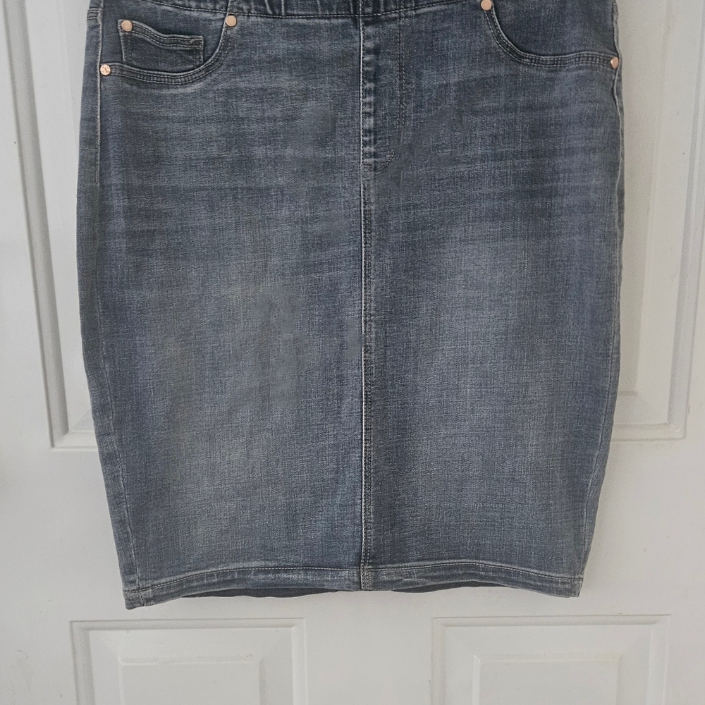 Liverpool Denim Pencil Skirt 10
